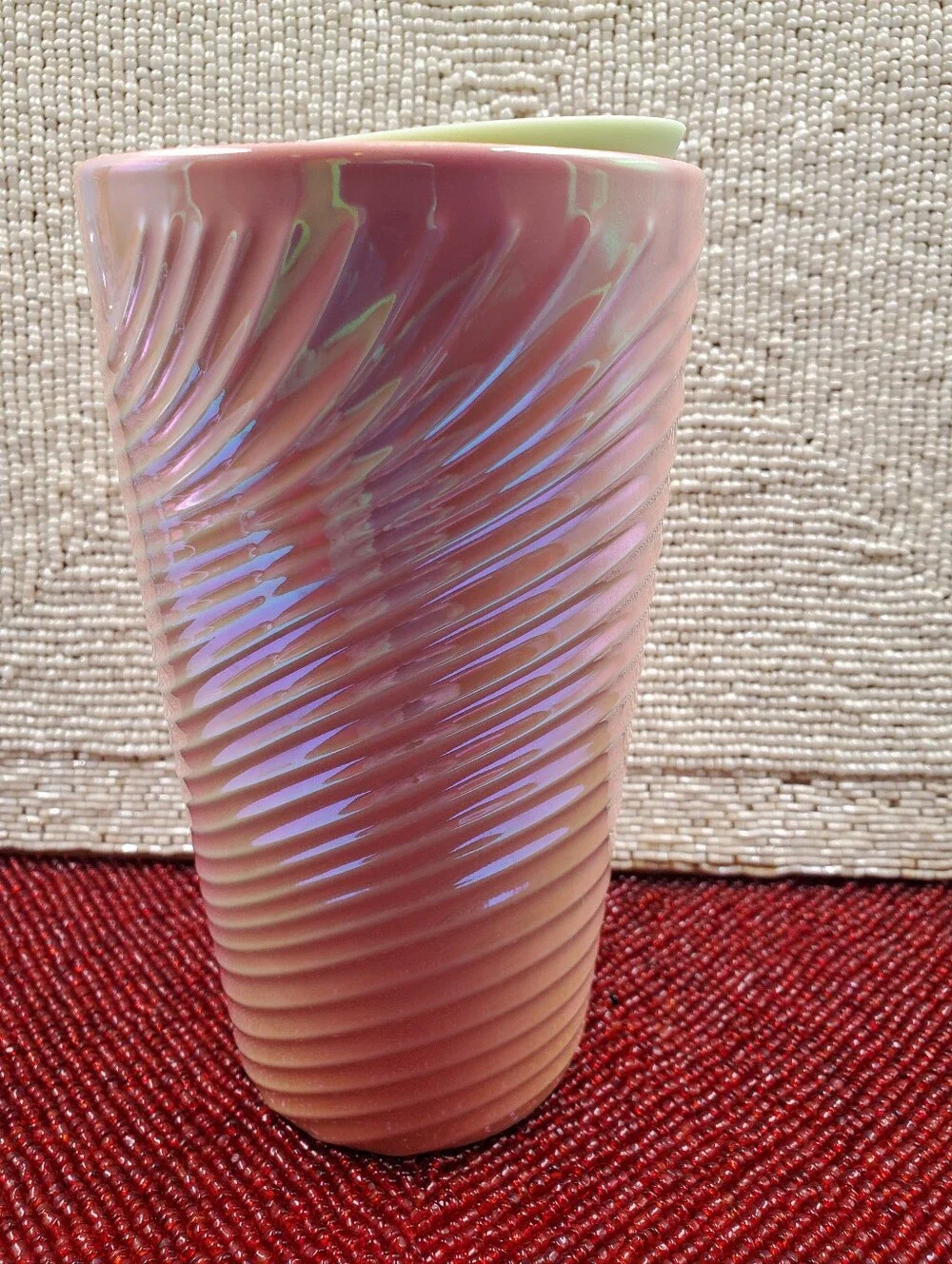 Starbucks Summer 2023 Cotton Candy Pink Luster Ceramic Tumbler (C21)